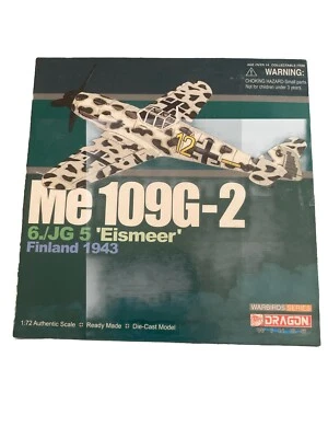1/72 Dragon Wing Warbird Eismeer Me109G-2 Finland 1943 Item 50069 Sealed - Image 1 of 4