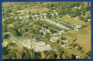 Poplars Mobile Home Park Elkart Indiana in postcard - Imagen 1 de 2