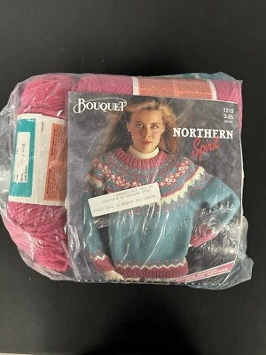 BOUQUET NORTHERN SPIRIT 8 Bulky Weight Designs Knitting Book TITAN YARN INCLUDED - Image 1 of 4