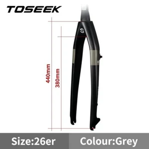 26/27.5/29 Inch Mountain Bike Carbon Fiber Forks MTB Bicycle Tapered Front Fork - Picture 1 of 21