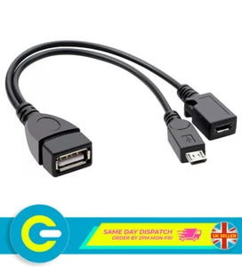 Adaptador 2 en 1 Micro USB OTG Cable de Alimentación Divisor HDD para Amazon Firestick TV 4K - Imagen 1 de 4