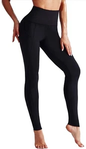 NELEUS Womens Yoga Running Leggings with Pocket Tummy Control High Waist,Black+G - Picture 1 of 2