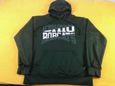 NICE VTG CI SPORTS OHIO BOBCATS UNIVERSITY HOODIE SWEATSHIRT MENS M shirt jersey Cover