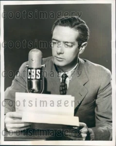 1949 CBS Radio European News Chief Howard K Smith Pressefoto - Bild 1 von 2