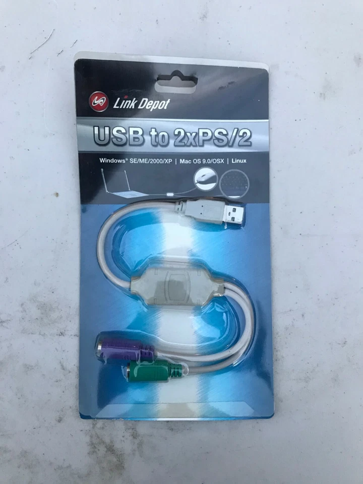 Link Depot USB to PS2 Converter Adapter Model  - Image 1 of 1