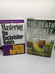 Financial Book Bundle Lot Mastering the Rockefeller Habits/The Death of Money - Picture 1 of 1
