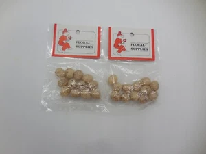 Vintage Floral Supplies 2 NIP Brown Speckled Eggs 1/2" Egg 1 Dozen Each Pack - Picture 1 of 3