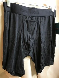 Tommy John Second Skin Silky Stretch Fabric Black Body Briefs Black Sz S NEW - Picture 1 of 5