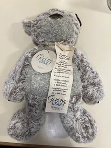 NUEVO CON ETIQUETAS Demdaco Giving Bear Peluche Animal Regalo Hecho a Mano 16" Suave Cuidado - Imagen 1 de 7