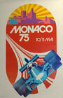 Affiche Vintage Monaco 1975 Voiture Racing