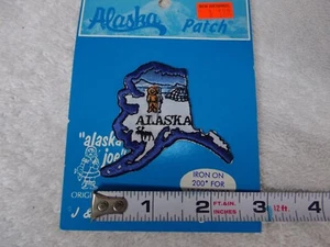 Parche chaqueta chaleco bordado en forma de estado de Alaska Joes - Imagen 1 de 2