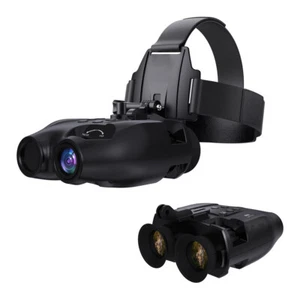 Night Vision Goggles Binoculars Digital IR Head Mounted Hunting Rechargeable NEW - Picture 1 of 68