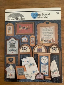 Hearts Bound In Friendship, Hickory Hollow, Country Cross Stitch DS-31, 1988 - Picture 1 of 1