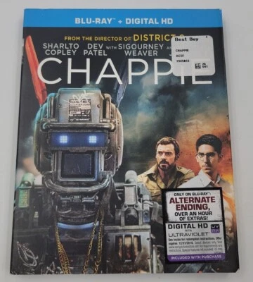 Chappie (Blu-ray Disc, 2015) W/ Slipcover - Hugh Jackman, Sigourney Weaver - Image 1 of 4