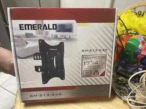 Emerald SM-918-8113 TV Wall Mount Full Motion for 17"-47" Flat TVs up to 77lbs - Picture 1 of 1
