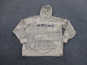 Ariat Hoodie Sweatshirt Adult S Paisley Bandana Logo Pullover Work Outdoor Women - Picture 1 of 9