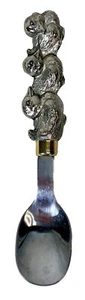 Vtg Arthur Court "Duckling" Ducks Baby Spoon Stainless Aluminum Holloware Handle - Picture 1 of 6