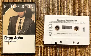 Vintage 1984 Elton John Breaking Hearts Cassette Tape - Geffen Records 1984 - Picture 1 of 1