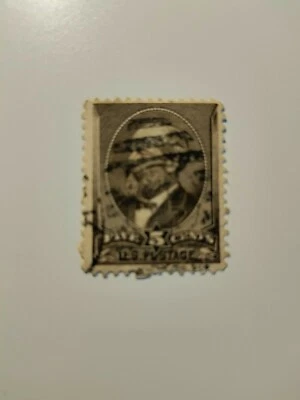 Estampilla de Estados Unidos de 1882 (Garfield), amarilla/marrón, usada, nueva, nueva en buen estado Foto 1 de 2