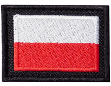 567 POLISH ARMY PATCH 2.2INCH - FLAG OF POLAND - HOOK AND LOOP - NATO 