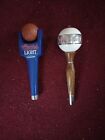 ✅ 2 Vtg Coors Light Beer Basketball and a white Ball Beer Tap Handle