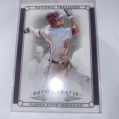 DEVON TRAVIS RC 2015 PANINI NATIONAL TREASURES ROOKIE  2/5 - Image 1 of 2