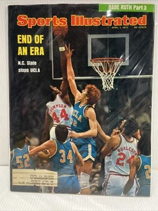 Sports Illustrated April 1 1974 Bill Walton UCLA VS NC State Babe Ruth NEAR MINT - Picture 1 of 11