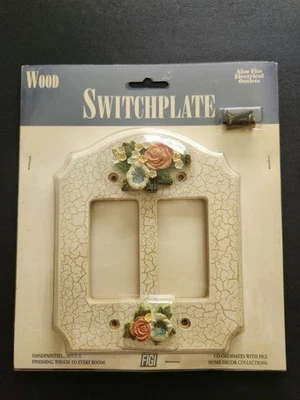 De colección Figi 1998 Ramo Floral Doble Balancín Interruptor Madera Jardín SRPD-107 Foto 1 de 4