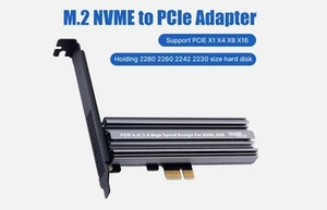 M.2 SSD NVME auf PCIE 4.0 X1 Adapter High Speed Erweiterungskarte für PCIe X4 X8 X16 - Bild 1 von 7