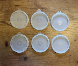 Set Vintage Tupperware #733 klare Deckel für Gewürzbehälter Behälter schneller Versand - Bild 1 von 10