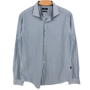 HUGO BOSS Men Slim Fit Regular Long Sleeves Shirt Size L - Picture 1 of 10