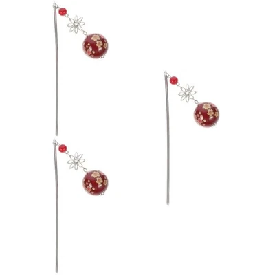  3pcs Japanese hair sticks kimono Hanfu accessories women girls - Image 1 of 4
