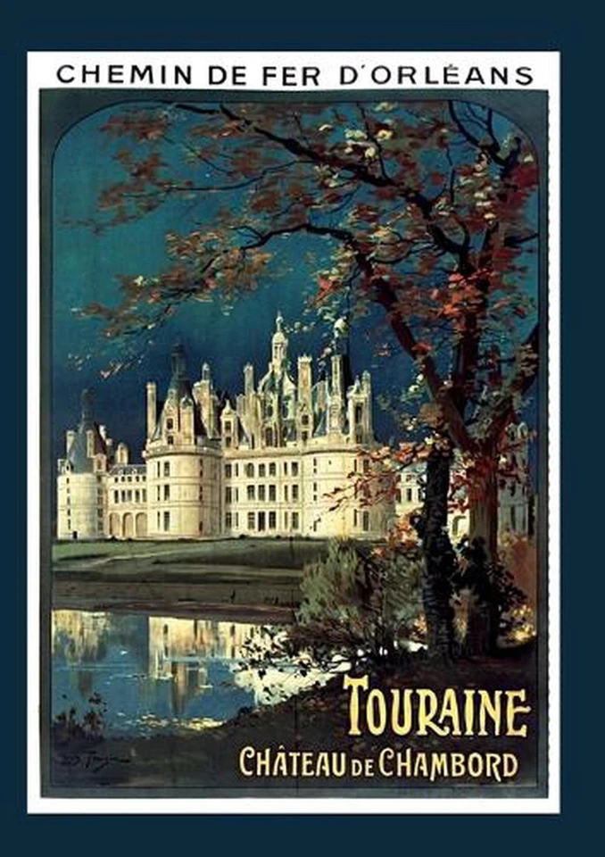 Carnet Lign Chemin de Fer d'Orlans. Touraine. Chteau de Chambord, 1910 by Tauzin - Image 1 of 1