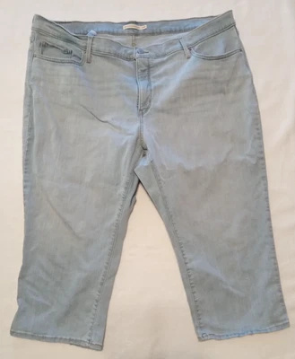 MUJER LEVI'S TALLA 24W PLUS LT AZUL 311 MOLDEADOR AJUSTADO CAPRI JEANS 5 BOLSILLOS Foto 1 de 4