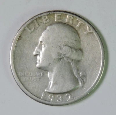 1932 D Washington Silver Quarter Coin Key Date - Image 1 of 2