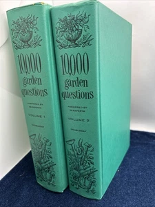 10,000 Garden Questions, Volumes 1 & 2 By 20 Experts 1959 American Garden Guild - Picture 1 of 18