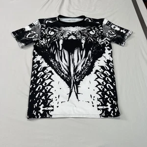 Under Armour Shirt XL White Black Compression All Over Print Cobra Snake Venom - Picture 1 of 9