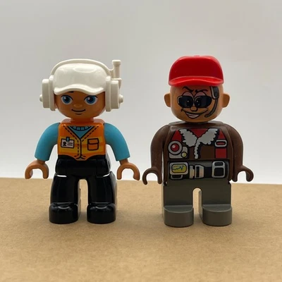 LEGO DUPLO Figure Construction Worker & Helicopter Pilot #8 Multi Buy - Image 1 of 3