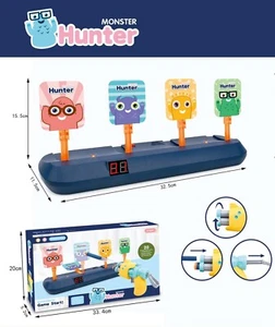 Puntuación eléctrica restablecimiento automático disparos digital objetivo divertido juego con 2 armas - Imagen 1 de 3