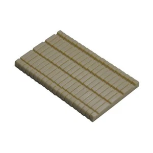 50pcs Bass Guitar Nut 4 Slotted Bridge Nuts Ivory White A029C 43x3.4x5.3.mm - Picture 1 of 5