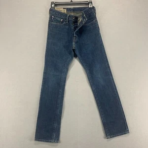 Abercrombie Fitch Jeans Boys 14 Slim Blue Denim Medium Wash 100% Cotton 27x27 - Picture 1 of 17