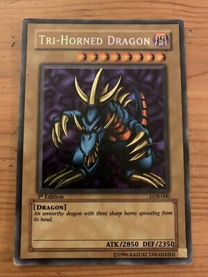 Yu-Gi-Oh! TCG Tri-Horned Dragon Legend of Blue Eyes White Dragon MP - Image 1 of 4