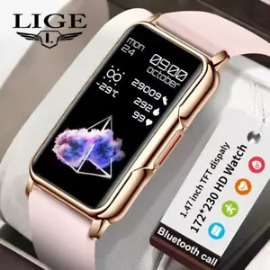 Ladies Smart Watch Women Touch Screen Bluetooth Call Ip67 Waterproof Sports - Picture 1 of 33