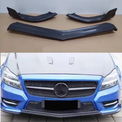 Spoiler labial dianteiro de carro de fibra de carbono para Mercedes Benz W218 CLS63 AMG - Imagem 1 de 4