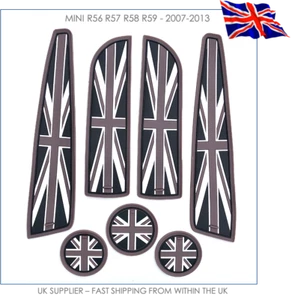 Union Jack Coasters & Cup Holders Mats Set - MINI R56 ONE COOPER S JCW - UK  - Picture 1 of 5