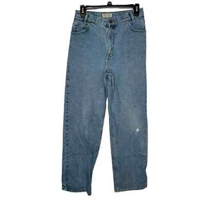 Arizona Kids Girls Jeans Cotton Distressed Loose Baggy Fit Denim Faded Blue 16 - Picture 1 of 10