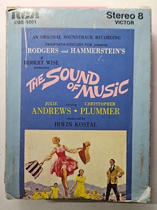 The SOUND OF MUSIC Soundtrack with orginal sleeve 8 Track - Tested - Picture 1 of 1