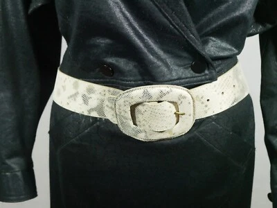 Cinturón De Colección Leatherock Estampado Serpiente Punk Rock Retro Y2K Talla M Foto 1 de 4