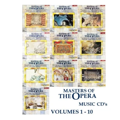 MASTERS OF THE OPERA CD VOL 1 2 3 4 5 6 7 8 9 10 Set 1-10 Laserlight Digital EC - Image 1 of 4