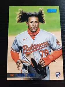 2021 Stadium Club Jahmai Jones Blue Foil /50 Rookie RC #182 Orioles/Brewers - Foto 1 di 2